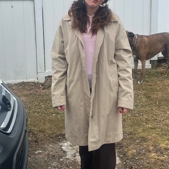 Kathy Ireland Tan Trench Coat - Picture 3 of 3